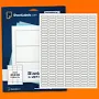 1" x 0.25" 100% Recycled White Labels