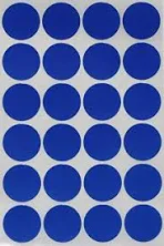 Dot Stickers 1 inch Classic Colors 25mm 1200 / Blue