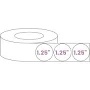 Mj Wholesale Circle Blank Roll White Gloss Premium BOPP Labels