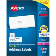 Avery Address Labels 1" x 2-5/8