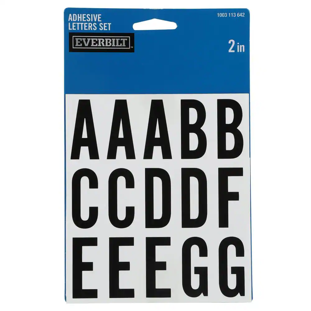 Everbilt 2 in. Self-Adhesive Vinyl Letter Mailbox Sticker Set