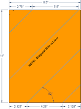 Compulabel 313301 8-1/2" x 11" Fluorescent Orange Sheeted Labels