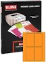 uline 3x5" Laser Labels Fluorescent