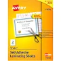 Avery Self-Adhesive Laminating Sheets
