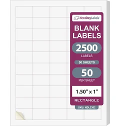 Laser / Ink Jet White Labels 1-1/2