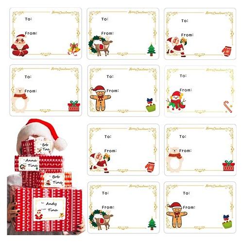 150 Pcs Christmas Tags, Self Adh…