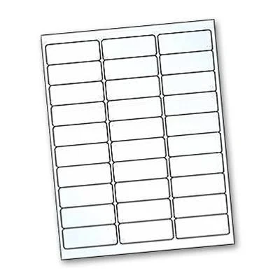 Crystal Clear Inkjet Printer Title Labels