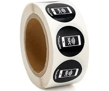 Programmable Rfid Tag 13.56mhz Ntag 213 144byte Nfc Sticker With Logo Paper Tag