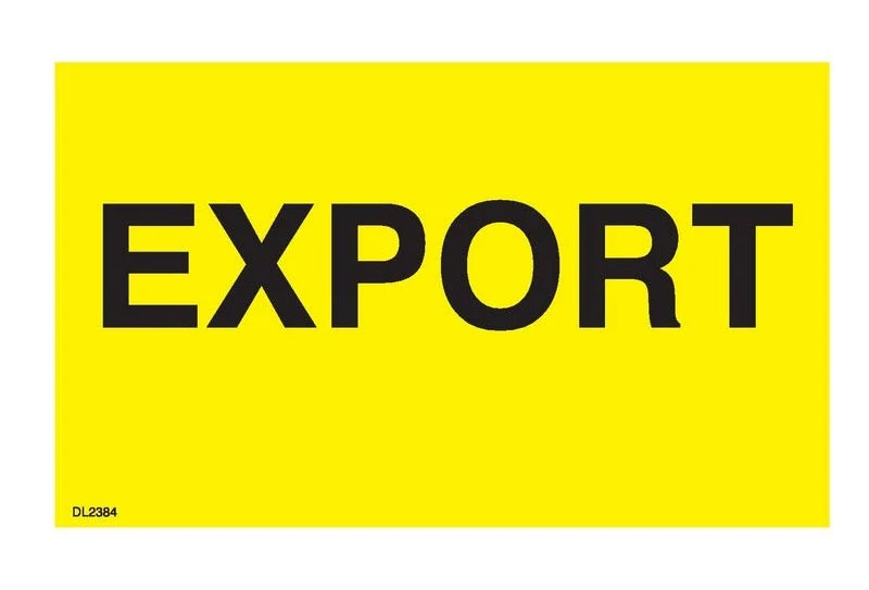 3" x 5" Export labels (500 per Roll)