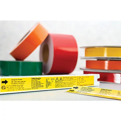 HellermannTyton Adhesive Labels Solid Color Continuous Roll