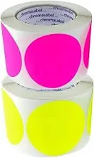 Removable 3" Round Sticker Labels-500/Roll