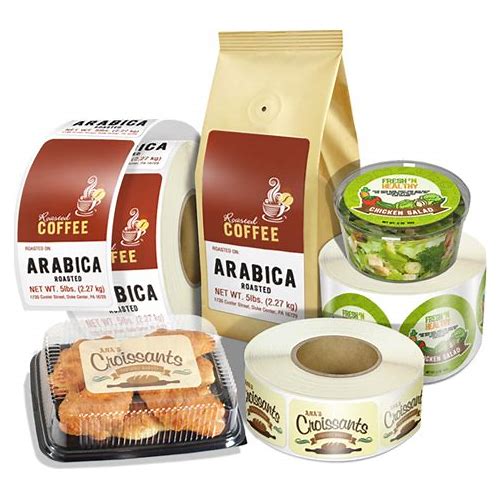 250 Pcs Food Labels In Roll - Cus…