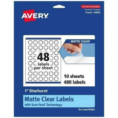 Avery Starburst Labels