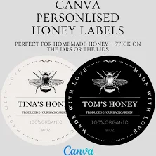 Personalized Honey Jar Label: Custom DIY Sticker (Digital Download)