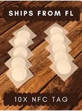 10x Nfc Tag Sticker 13.56mhz Iso14443a 10pc Ntag