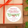 Merry Christmas Classic Greenery Gift Labels