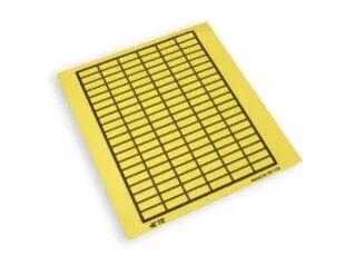 TEK1138-N Yellow Industrial Label Die-Cut Permanent Pressure Sensitive Acrylic Adhesive