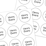 Medium Round Name Labels | Solid - 60 Count