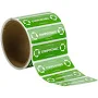 Stickers for Compostable Products | 3" x 1" | Compostable (Roll of 250 Stickers) | Elevate Packaging