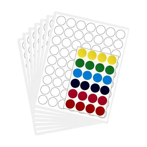 Removable Round White Labels …