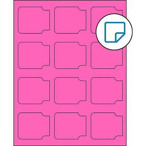 2.38 X 2 Fluorescent Pink Sheet L…