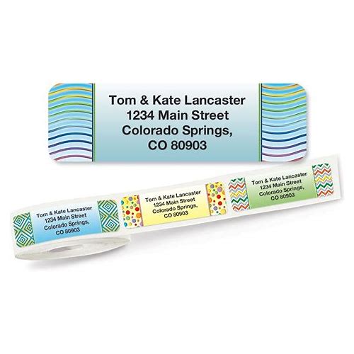Vivid Rolled Address Labels - Rol…