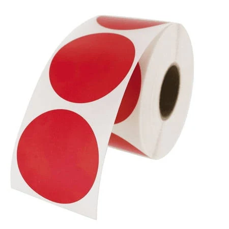 Red Circle Stickers and Labels