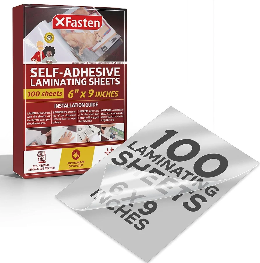 XFasten Self-Adhesive Laminating Sheets
