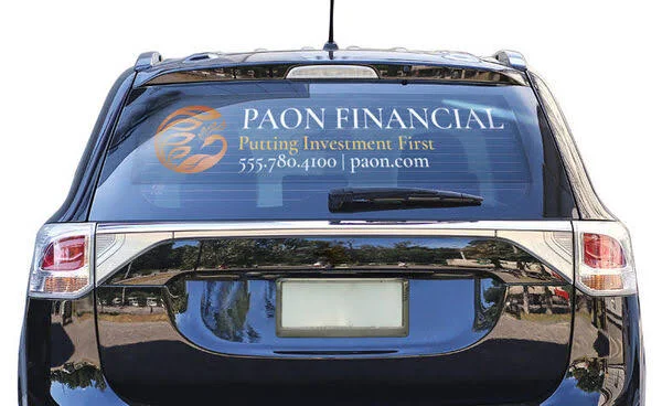 Custom Clear Car Decals - Cricle or Oval