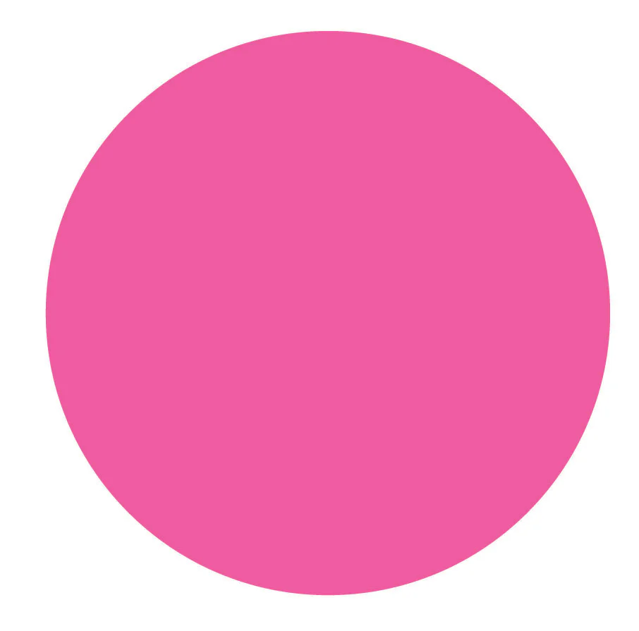 Pink Solid Label 1" Circle Ultra Removable 1000/ Roll