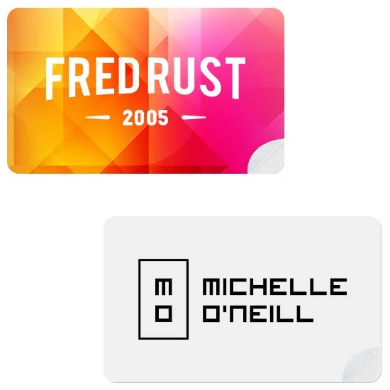 Promotional 100 Pcs. Full Color Process Die Cut Premium Label Clear 2.5" X
