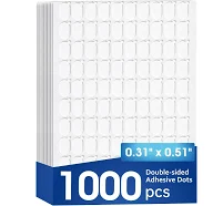 1000 Double Sided Sticky Dots Easy To Peel Nano Adhesive Clear Removable Tack Strong Gel Tape Dot For Balloons Posters Home Office Diy Crafts