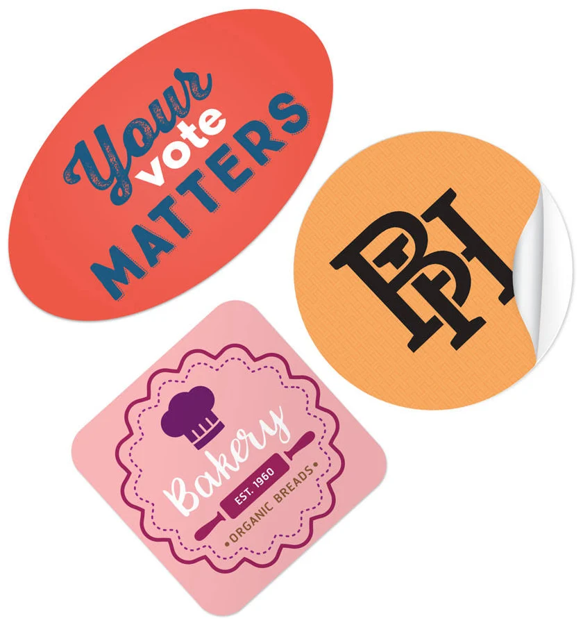 Custom Stickers and Labels, Glossy or Matte, Upload Your Design, 100 QTY - GotPrint