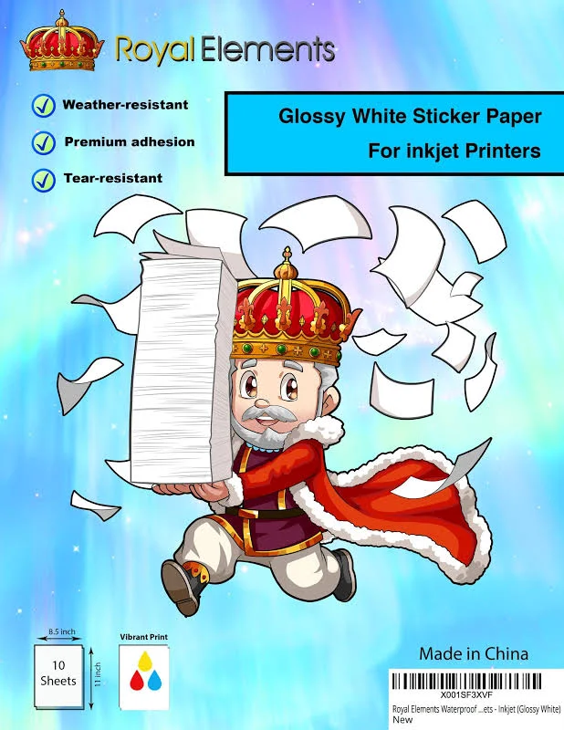 Royal Elements Printable Vinyl for Inkjet and Laser Printers
