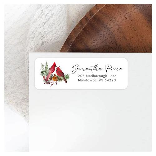 Christmas Cardinal Return Addres…