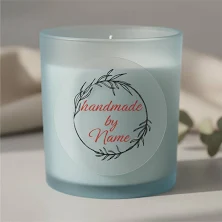 Handmade With Love Stickers: Frosted Transparent Labels for Packaging, Gifts, Small Business (100 Pcs)