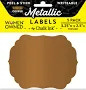 Metallic Copper Peel & Stick Vintage Writeable Labels