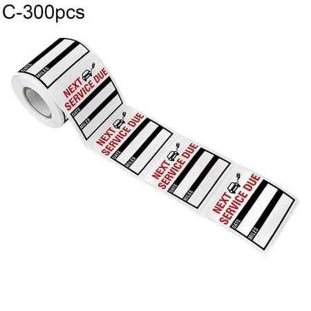 Farfi 300Pcs Car Service Sticker