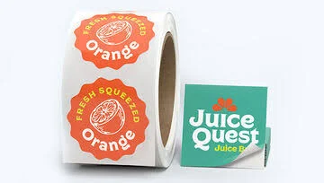 2500 pcs Personalized Vinyl Labels - Custom Printing