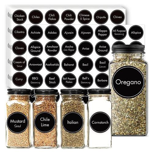 160 Round Herb And Spice Label…