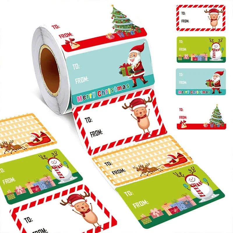 Stamprints Christmas Label Stickers