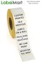 500 Self Adhesive Labels on a roll - 38mm x 21mm - Custom Printed - Print whatever you want!