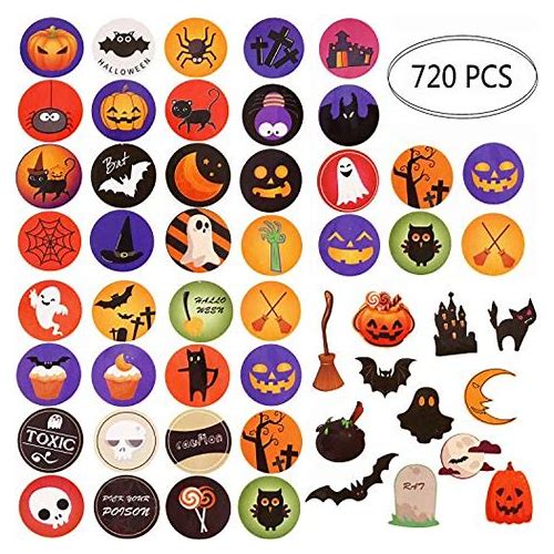 Outus Halloween Stickers Round …
