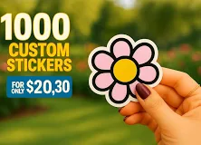 1000 Custom Sticker Labels - $0.02/pc | StickersChamp