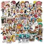 100pcs One Piece Stickers for Water Bottle Laptop Computer Phone Case Luggage Notebook Skateboard Lunchbox Decals Gifts for Kids Teen Adults