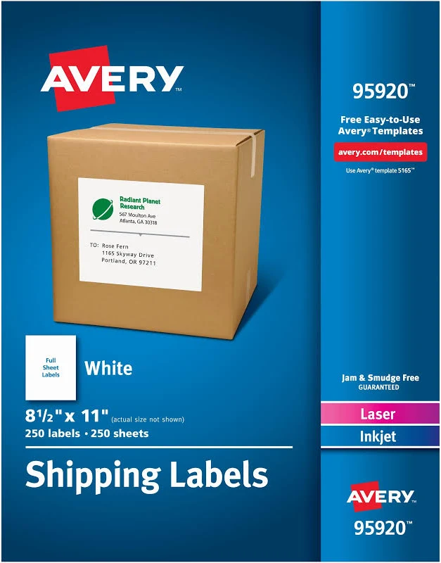 Avery Laser/Inkjet Shipping Labels