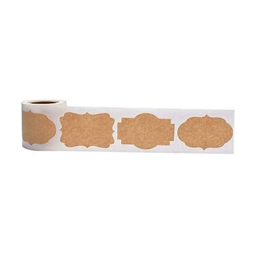 Kraft Paper Adhesive Labels Blan…