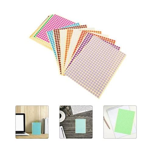 Elayard 20 Sheets Colored Dot Sti…