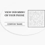 Custom Front Adhesive Stickers | 25 qty | VistaPrint | Design: Gray, Minimal, Restaurants, Food & Beverage, Styles & Themes, Industry