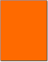 Fluorescent Orange 8 1/2" x 11" Labels